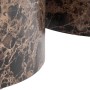 Set di 2 tavolini da salotto in legno Motrik effetto marmo marrone tondo h40 cm_6