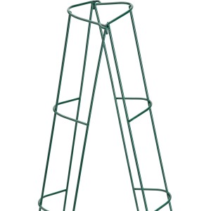 Supporto per piante rampicanti in acciaio verde, 150 cm, interbloccabile per piante rampicanti e ortaggi.
