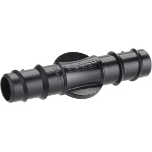 Connettore nero t.b.t. per sistemi di irrigazione Microirrigazione.