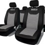 Coprisedili Sparco, set per interni auto, nero/grigio.
