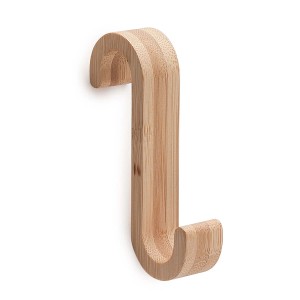 t.b.t. Gancio da parete in bambù per bagno e cucina.
