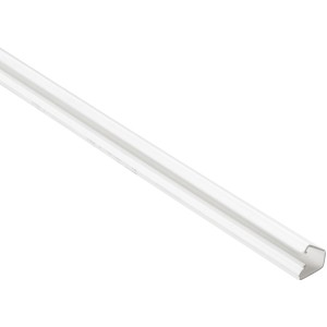 Canalina portacavi bianca t.b.t. per ambienti umidi, vista dettagliata.