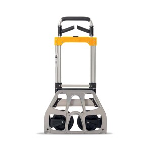 Carrello t.b.t. per edilizia, argento e giallo.