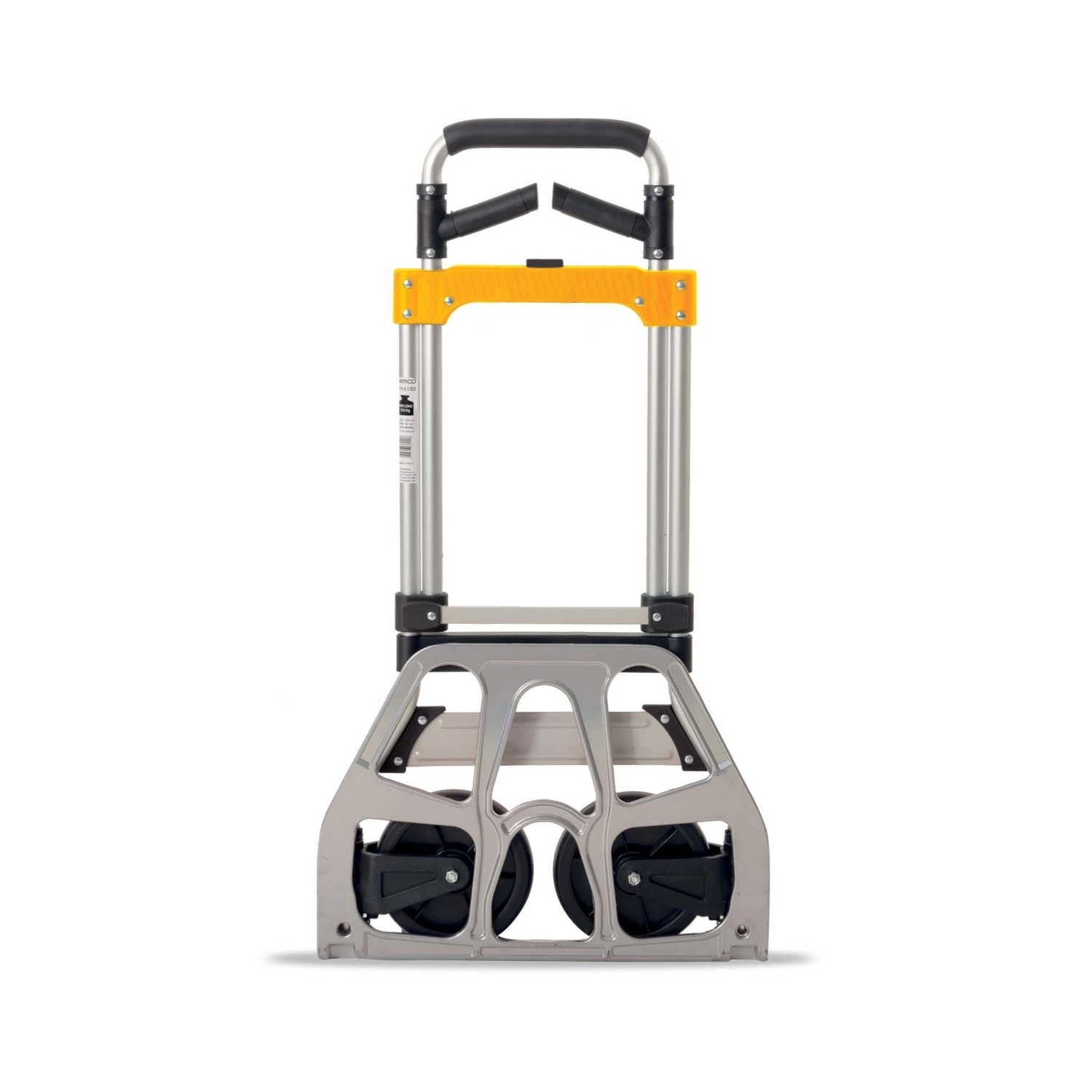 Carrello t.b.t. per edilizia, argento e giallo.