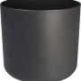 Vaso per fiori rotondo Elho B.For Soft antracite, Ø 24,7 cm, in plastica riciclata.