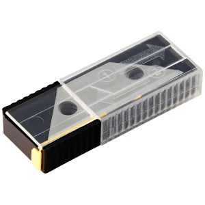 Lame di ricambio LUX Classic 0,63 mm in contenitore trasparente.