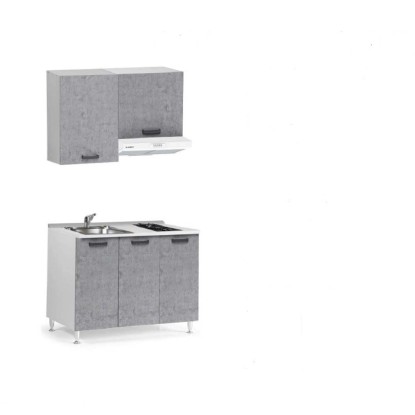 Cucina monoblocco Zagabria 120 cm cemento