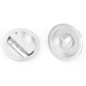 Maniglie per porte scorrevoli t.b.t. argentate, rotonde