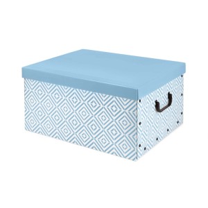 Baulotto in cartone Color blu 50x40x25 cm