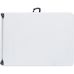 Tavolo da birreria t.b.t. bianco piegato con maniglia.