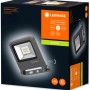 Faro LED da esterno Ledvance Endura Flood, 10W, grigio scuro. Design compatto per aree esterne.