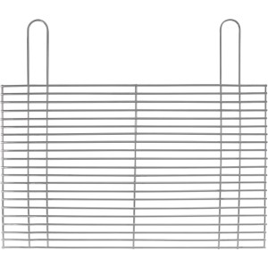Griglia rettangolare in acciaio inox, 40x67cm, per barbecue a gas, carbone o elettrici.