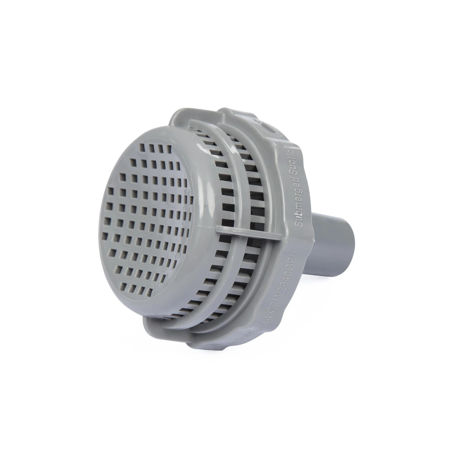 Pompa filtro Bestway Flowclear, 5.678 l/h, corpo in plastica grigia con struttura a griglia.