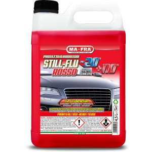 Liquido radiatore rosso MA-FRA, flacone da 4,5L per la cura dell'auto.