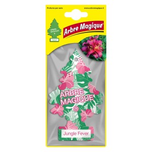Arbre Magique Jungle Fever profumatore per auto, design tropicale con fiori.