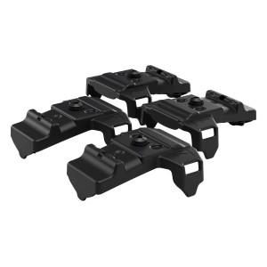 t.b.t. Accessori per portapacchi, set da 4, nero.