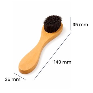 Spazzola stendicrema con setole nere 14x3,5x3,5 cm