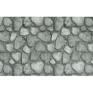 Tappeto bagno New Stones, larghezza 65 cm, al metro con effetto pietra.
