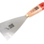 Spatola per pittura rigida LUX, larghezza 100 mm, con manico in legno e lama in acciaio per rimuovere la carta da parati.