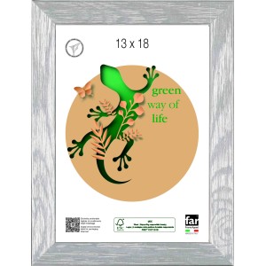 Cornice grigia in formato 13x18 cm per foto e immagini.