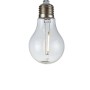 Lampadina chiara classica con filamento visibile per catene luminose solari.