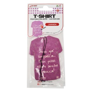 t.b.t. Profumo auto a forma di T-shirt, profumo di lavanda.
