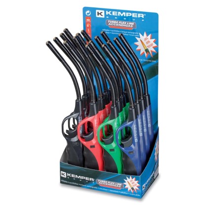 Accendino A Gas SEPILO Lungo 27,5 Cm – Fiamma Turbo Regolabile, Antivento, Con Indicatore Livello, Ricaricabile, Metallizzato