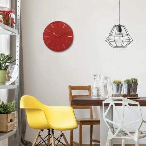 Orologio da parete Altair Ø 30x4 cm terra di Siena