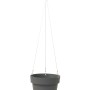 Vaso sospeso grigio t.b.t. con sospensione per piante da interno.