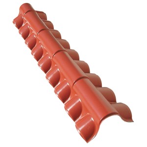 t.b.t. Copertura bordo tetto in plastica, copertura rossa in plastica per tetti.