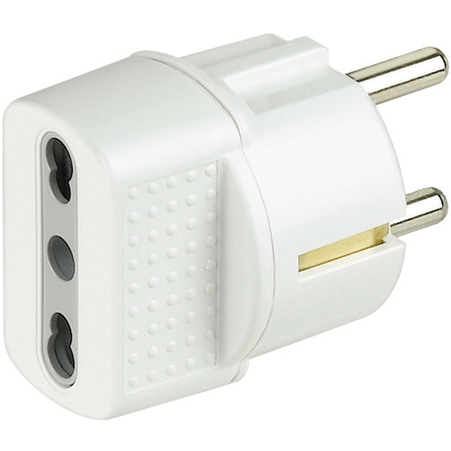 Adattatore BTicino S3611D Tris Con Spina - 2 Prese Bipasso + 1 Tedesca, 16A 250V - Foto 4