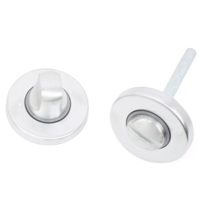 Set maniglie per porte bagno cromate. Accessorio maniglia porta.