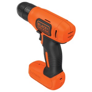 Avvitatore a batteria Black+Decker BDCD8 Solo, arancio/nero. Trapano avvitatore compatto per avvitare e forare.