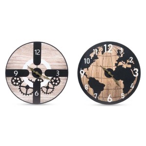 Orologio da parete mdf Ø33 cm in confezione termoretratta