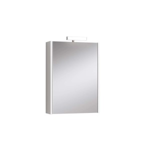 Mobile bagno specchiera contenitore 60 cm 1 anta Bianco Opaco