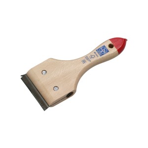 Raschietto per pareti e pavimenti LUX, 80 mm, con manico in legno di faggio e lama sostituibile.