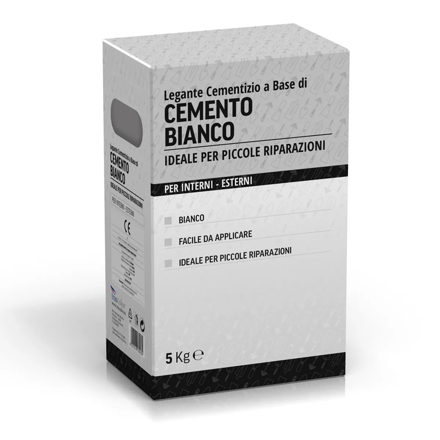Confezione di t.b.t. Cemento Bianco, ideale per piccole riparazioni.