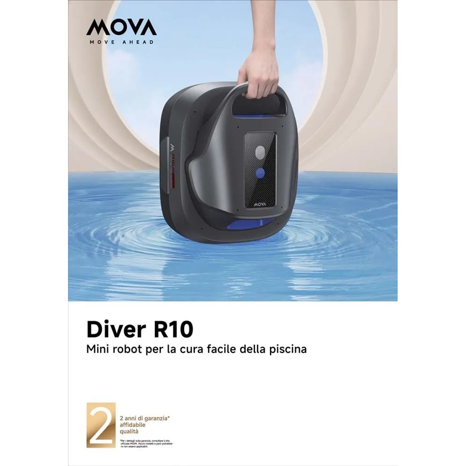 Robot pulitore per piscina senza filo Mova Diver 5.700 LPH fino a 80 m²_20