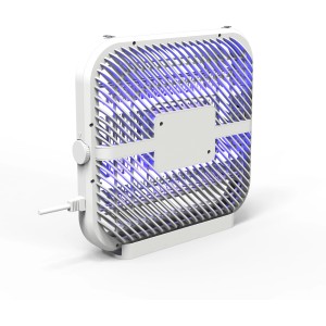 Trappola per insetti t.b.t. con luce UV, alloggiamento bianco.