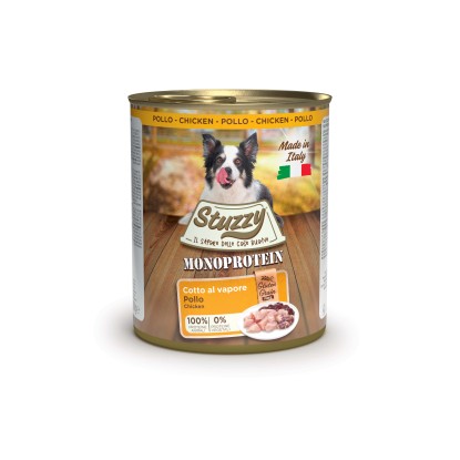 Cibo umido per cani Stuzzy Monoprotein Pollo Fresco lattina 800 g