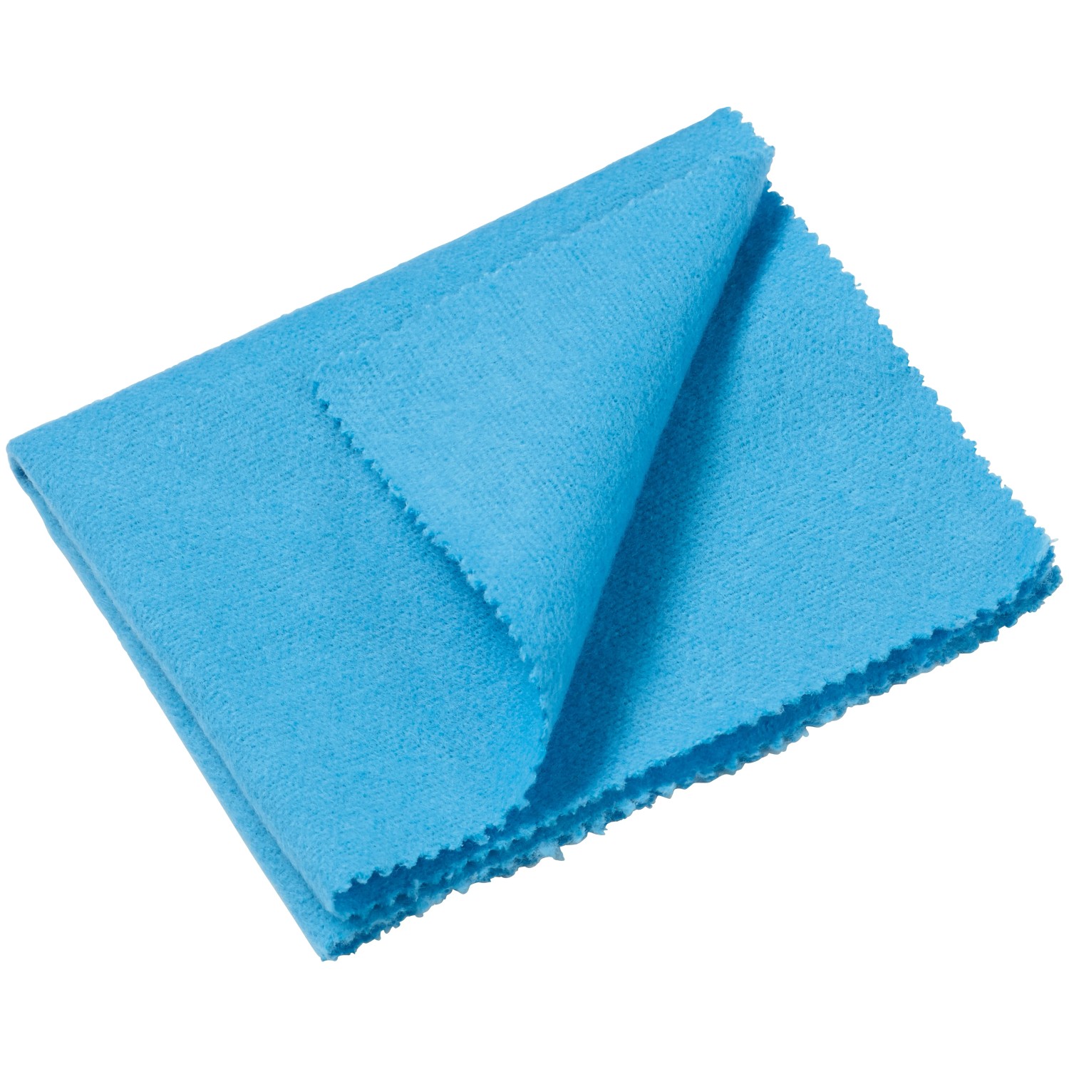 Panno antiappannante OBI azzurro per una visione chiara in auto.