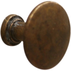 Pomello per mobili t.b.t. in metallo effetto bronzo.
