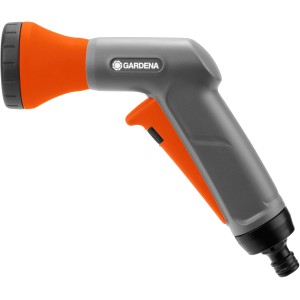 Gardena Set doccia Classic, doccetta da giardino con flusso d'acqua regolabile e grilletto a impulsi.