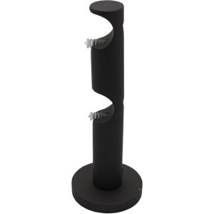 Supporto doppio per bastone per tende Mydeco, ferro spazzolato, Ø 2 cm.