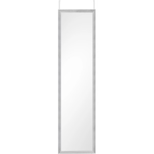 Specchio da porta Bea, 30x120 cm, cornice argentata, da appendere alla porta.