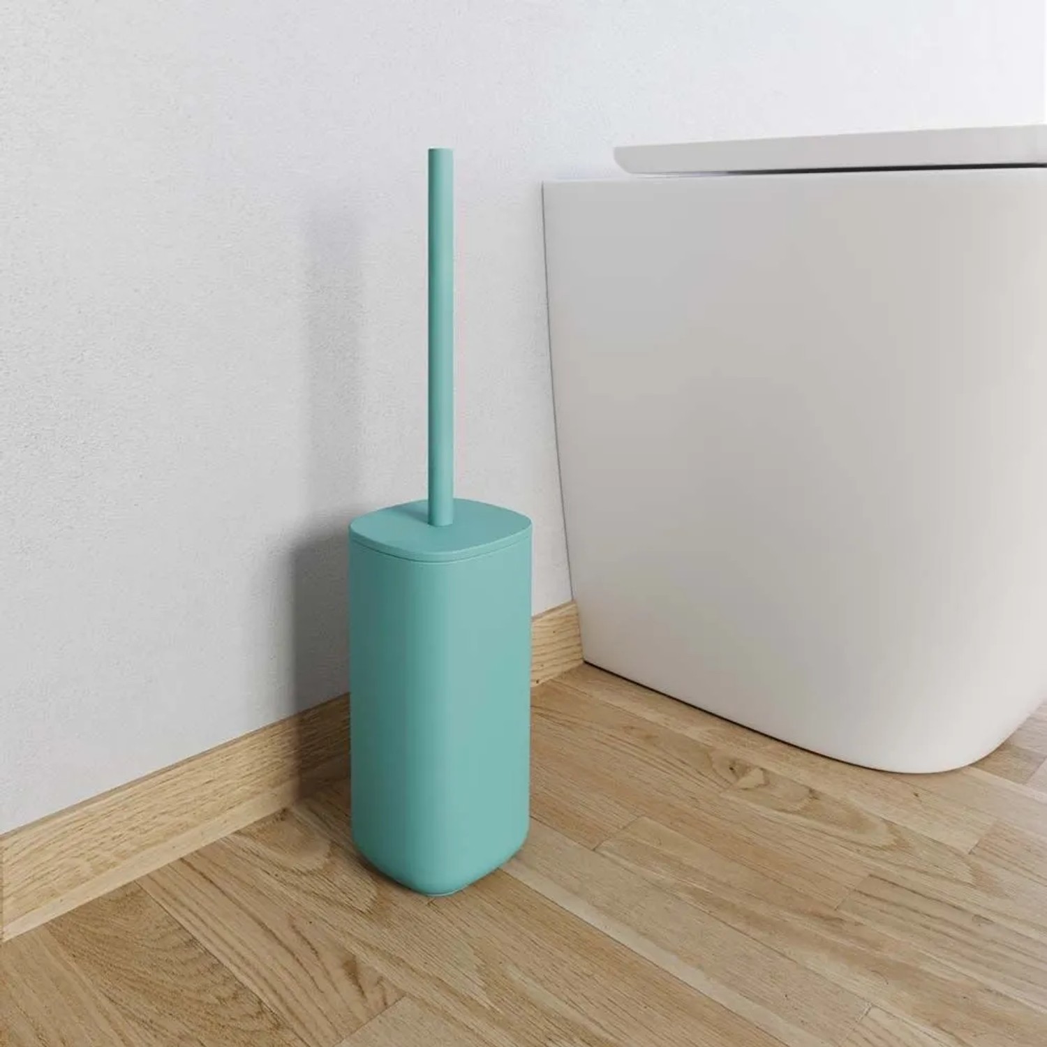 Portascopino bagno con tappo Pod H 39 cm turchese_4