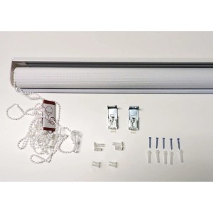 Tenda a rullo notte e giorno grigio chiaro 150 x 252 cm