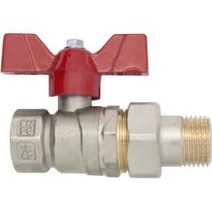 t.b.t. Valvola a sfera con maniglia rossa.