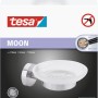 Portasapone Tesa Moon in acciaio inox per montaggio a parete senza forare.