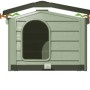 Immagine di una cuccia per cani t.b.t. con ventilazione e fondo estraibile.